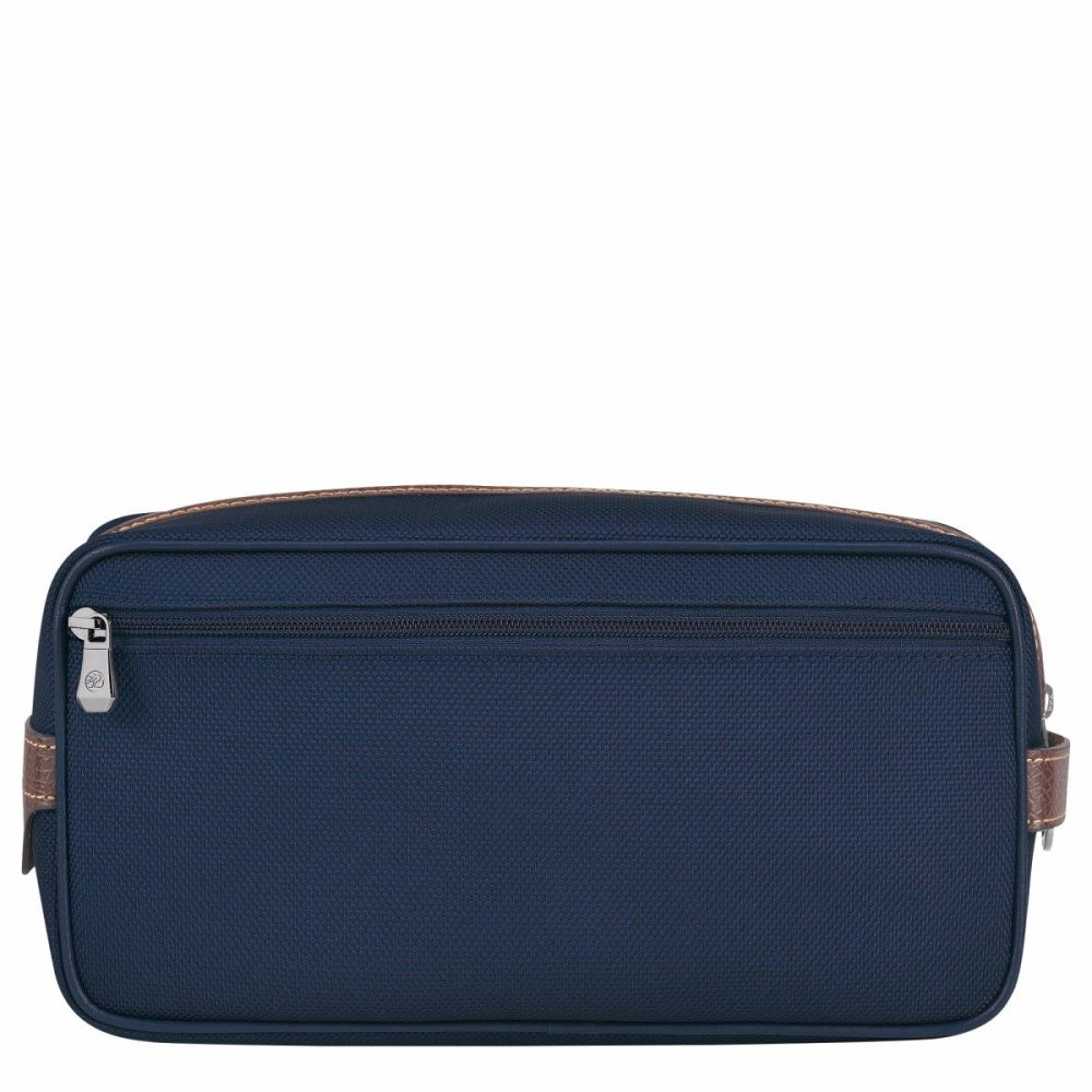 Boxford Toiletry Case Blue - Recycled Canvas Toiletry Bags Women Longchamp Blue - Image 2