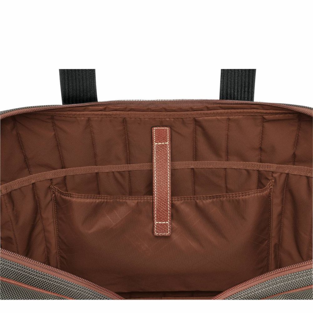 Brown Briefcase Boxford L Briefcase Brown - Recycled Canvas Men Longchamp - Image 4