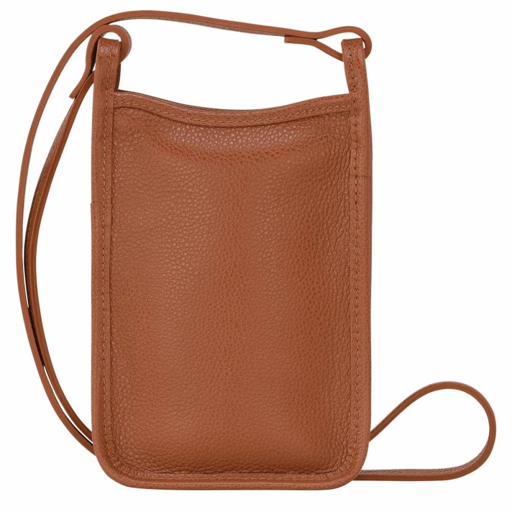 Caramel Phone Cases Le Foulonné Phone Case Caramel - Leather Women Longchamp - Image 4