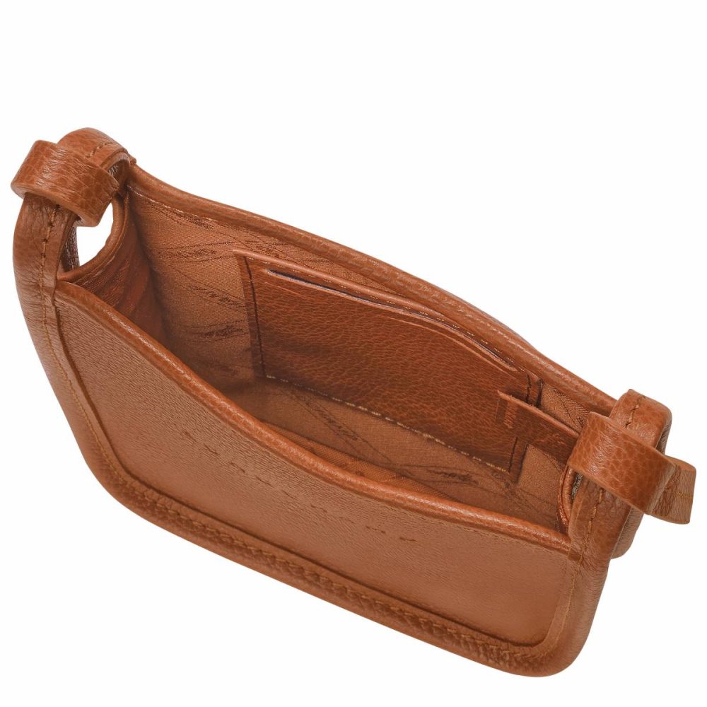 Caramel Phone Cases Le Foulonné Phone Case Caramel - Leather Women Longchamp - Image 5