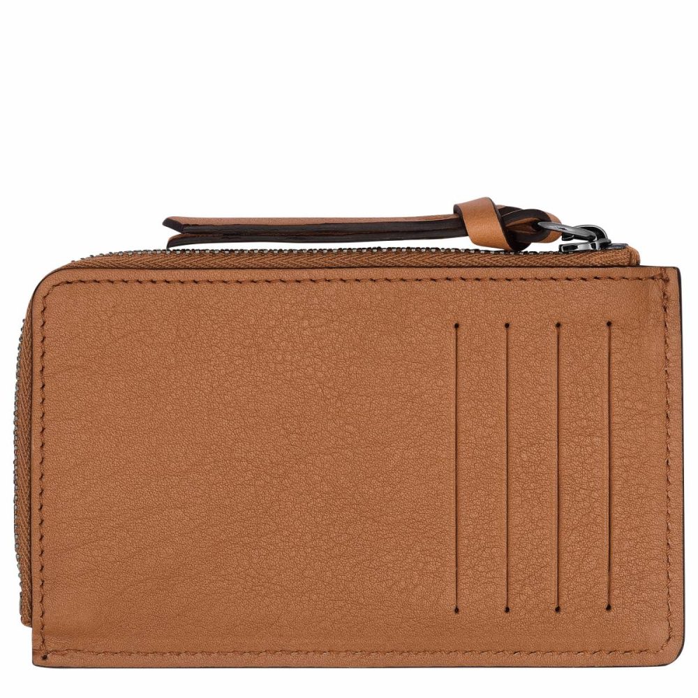 Cardholders & Coin Purses Longchamp 3D Card Holder Natural - Leather Women Natural - Image 2