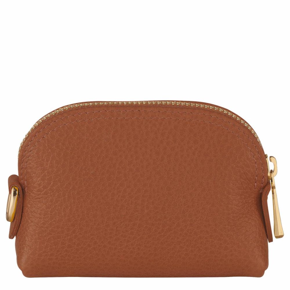 Cardholders & Coin Purses Longchamp Le Foulonné Coin Purse Caramel - Leather Caramel Women - Image 2