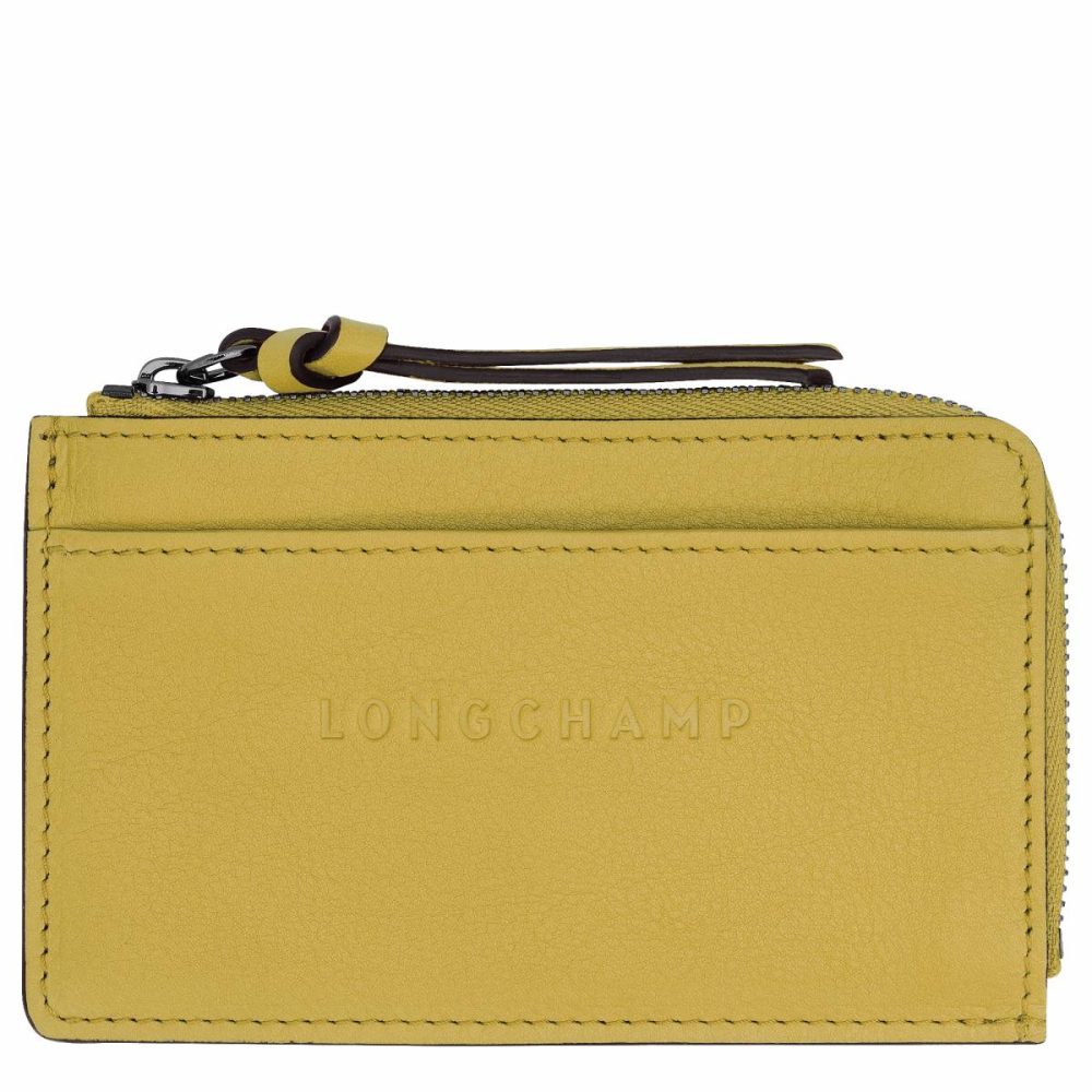 Cardholders & Coin Purses Women Ginger Longchamp 3D Card Holder Ginger - Leather