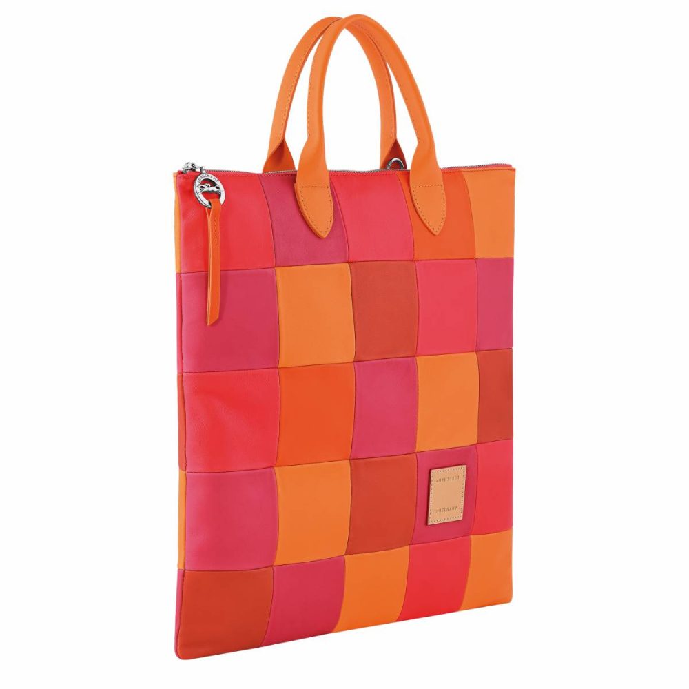 Carrot Longchamp Leather Bags Re-Play L Handbag Carrot - Leather Women - Image 3