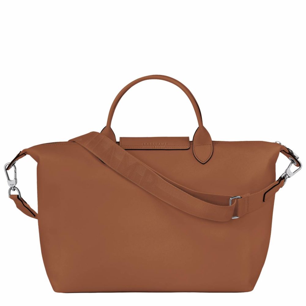 Cognac Leather Bags Longchamp Women Le Pliage Xtra L Handbag Cognac - Leather - Image 4