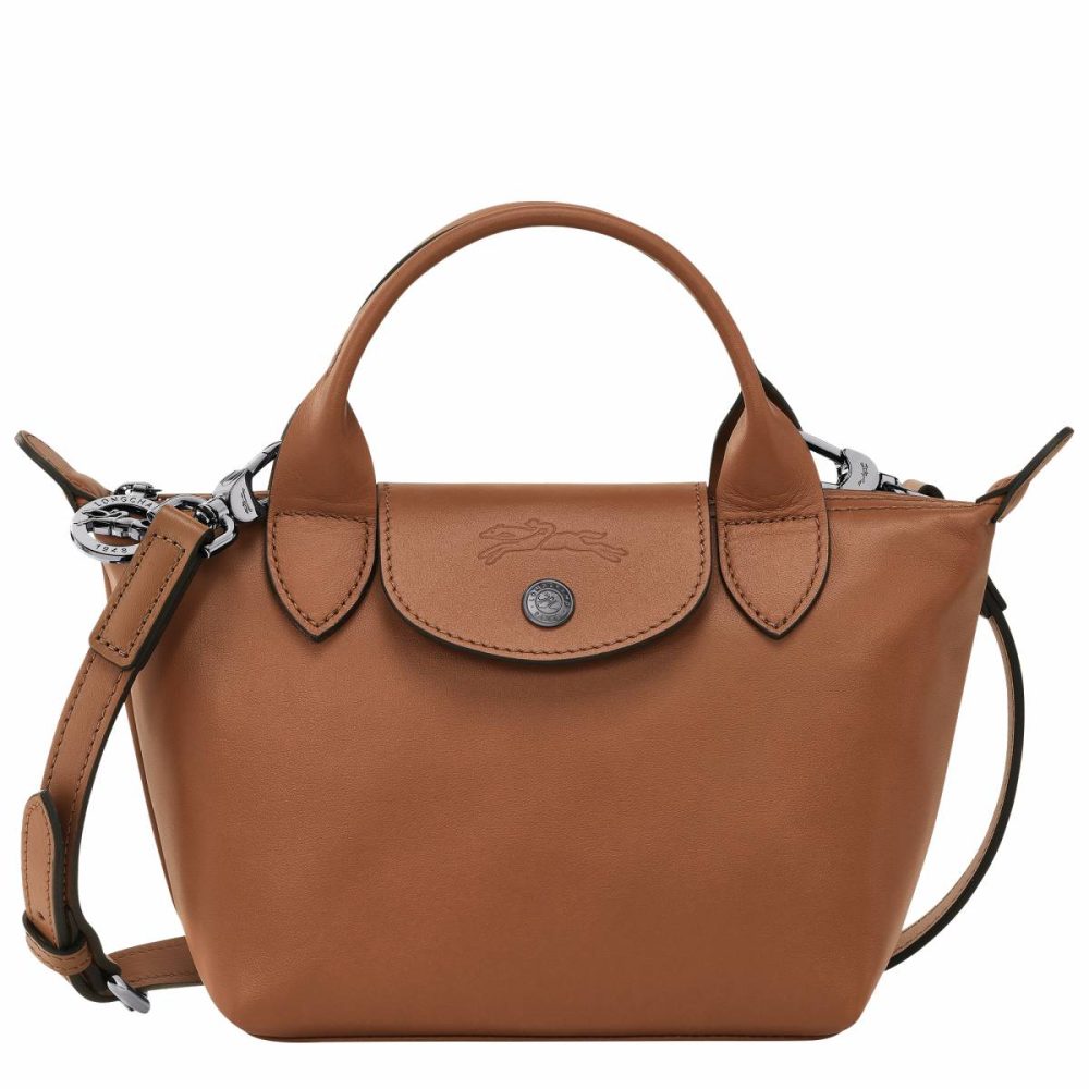 Cognac Longchamp Women Le Pliage Xtra Xs Handbag Cognac - Leather Leather Bags