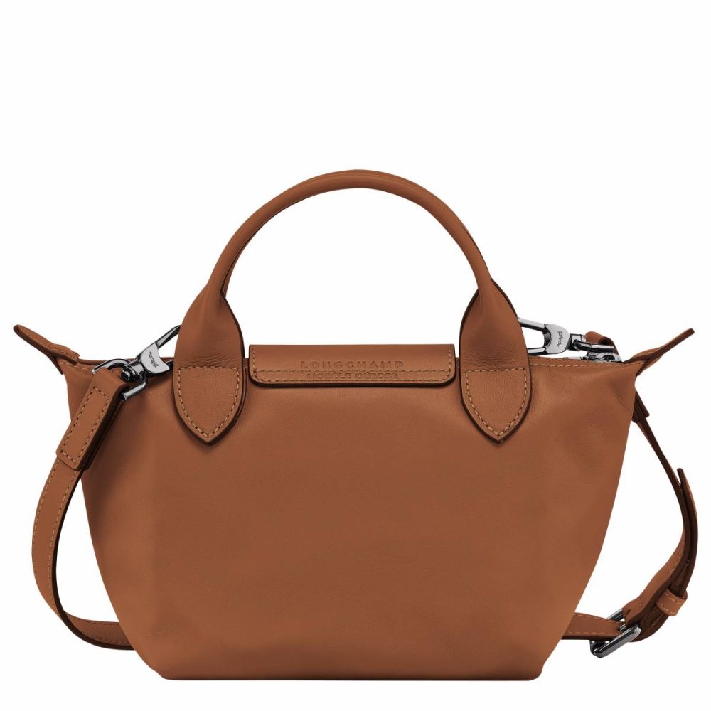 Cognac Longchamp Women Le Pliage Xtra Xs Handbag Cognac - Leather Leather Bags - Image 4