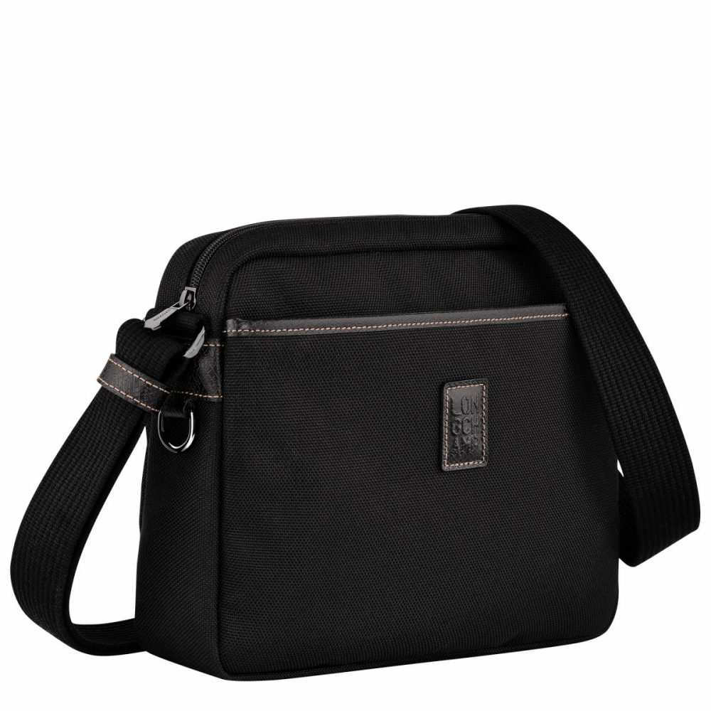 Crossbody Bags Longchamp Black Men Boxford M Camera Bag Black - Recycled Canvas - Image 2