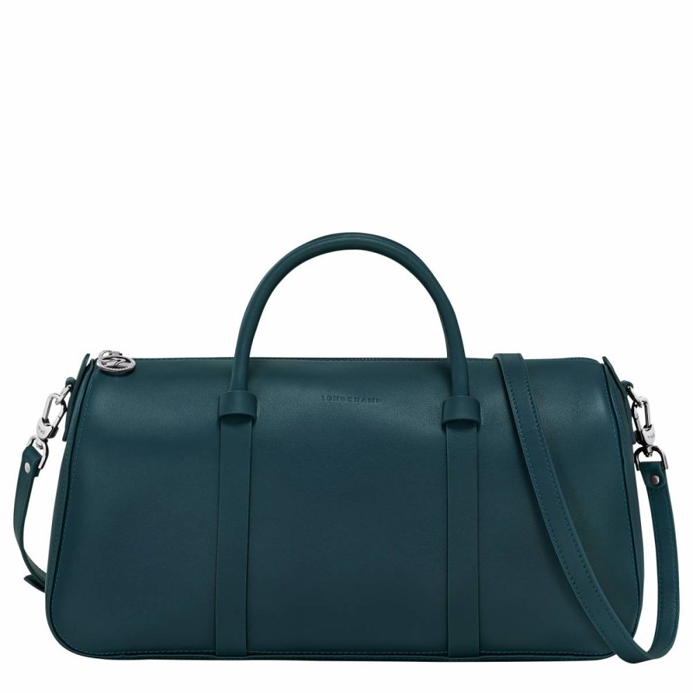 Daylong L Handbag Ink Blue - Leather Ink Blue Longchamp Leather Bags Women