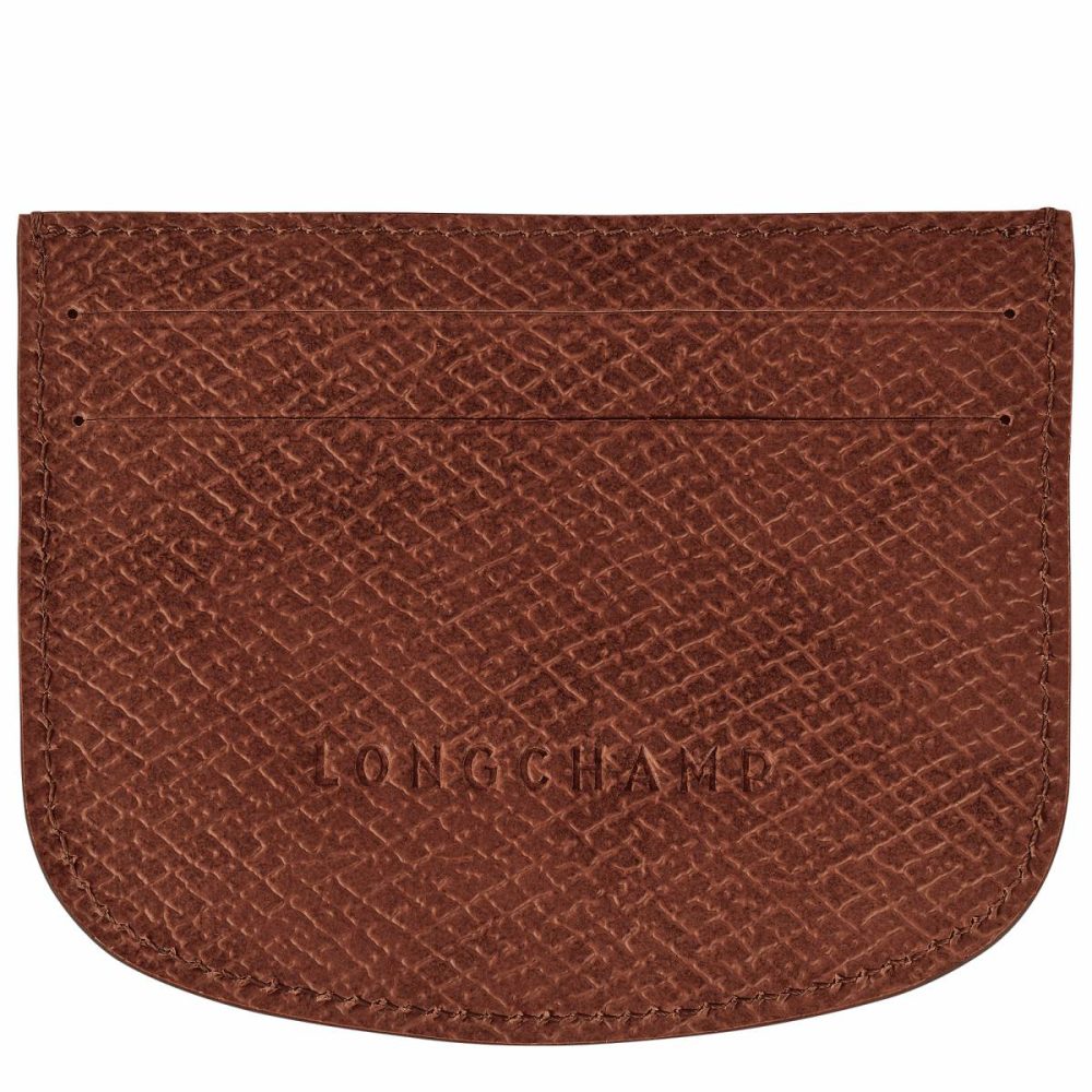 Épure Card Holder Brown - Leather Brown Longchamp Cardholders & Coin Purses Women - Image 2