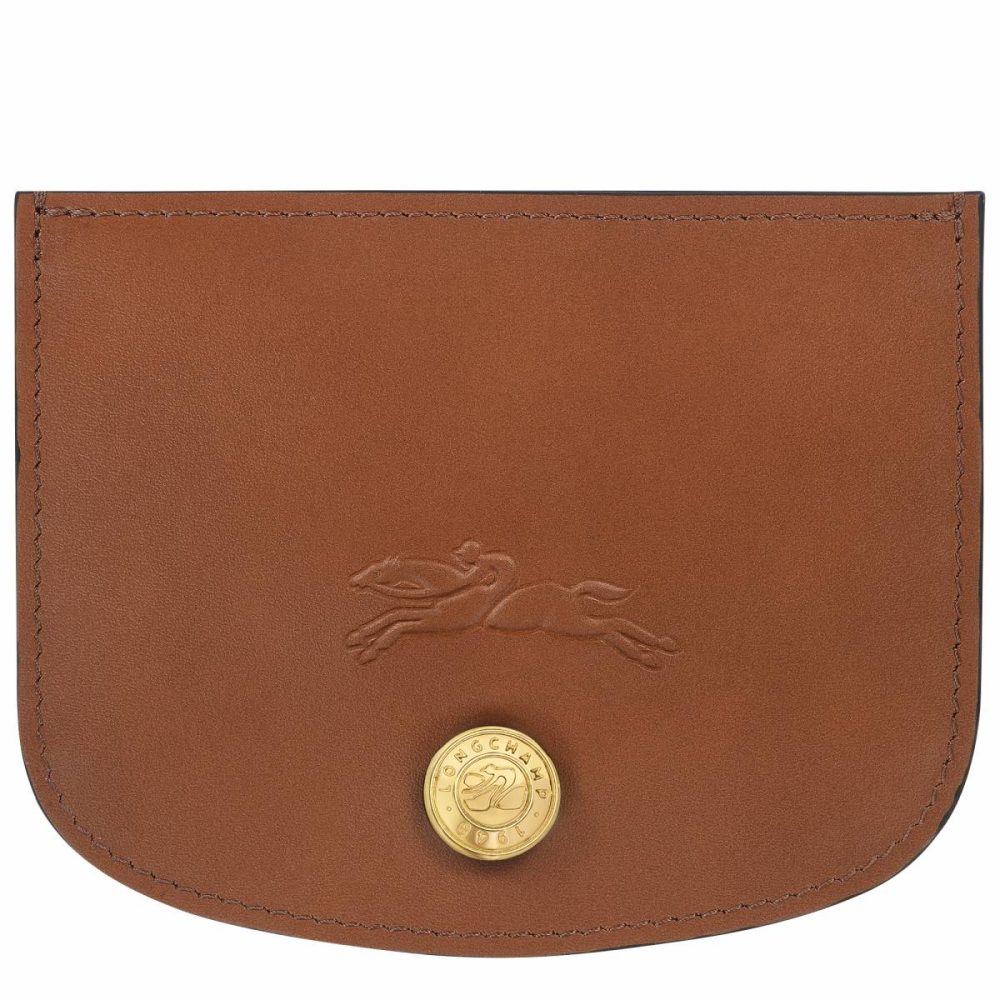 Épure Card Holder Cognac - Leather Cardholders & Coin Purses Cognac Women Longchamp