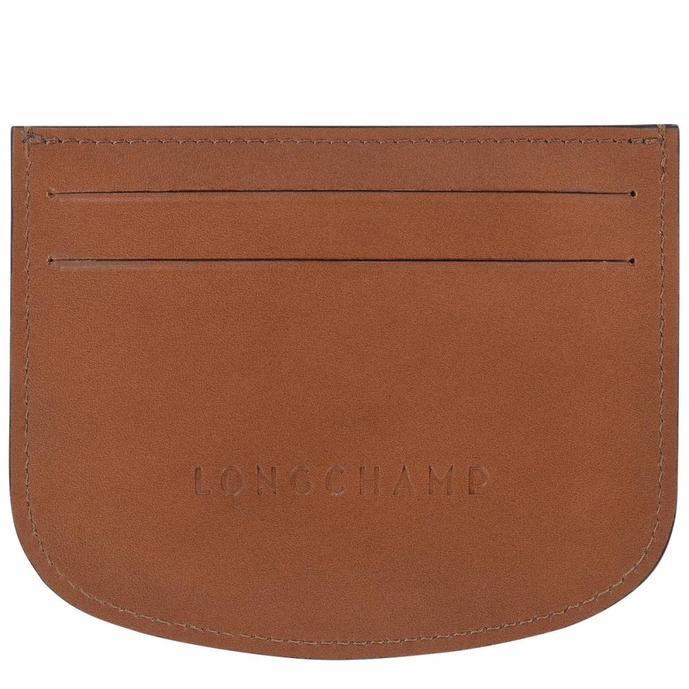 Épure Card Holder Cognac - Leather Cardholders & Coin Purses Cognac Women Longchamp - Image 2