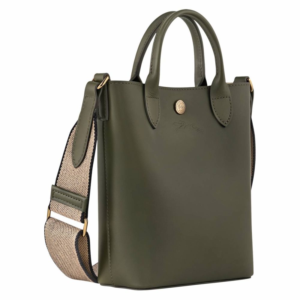 Épure Xs Tote Bag Khaki - Leather Leather Bags Khaki Women Longchamp - Image 3
