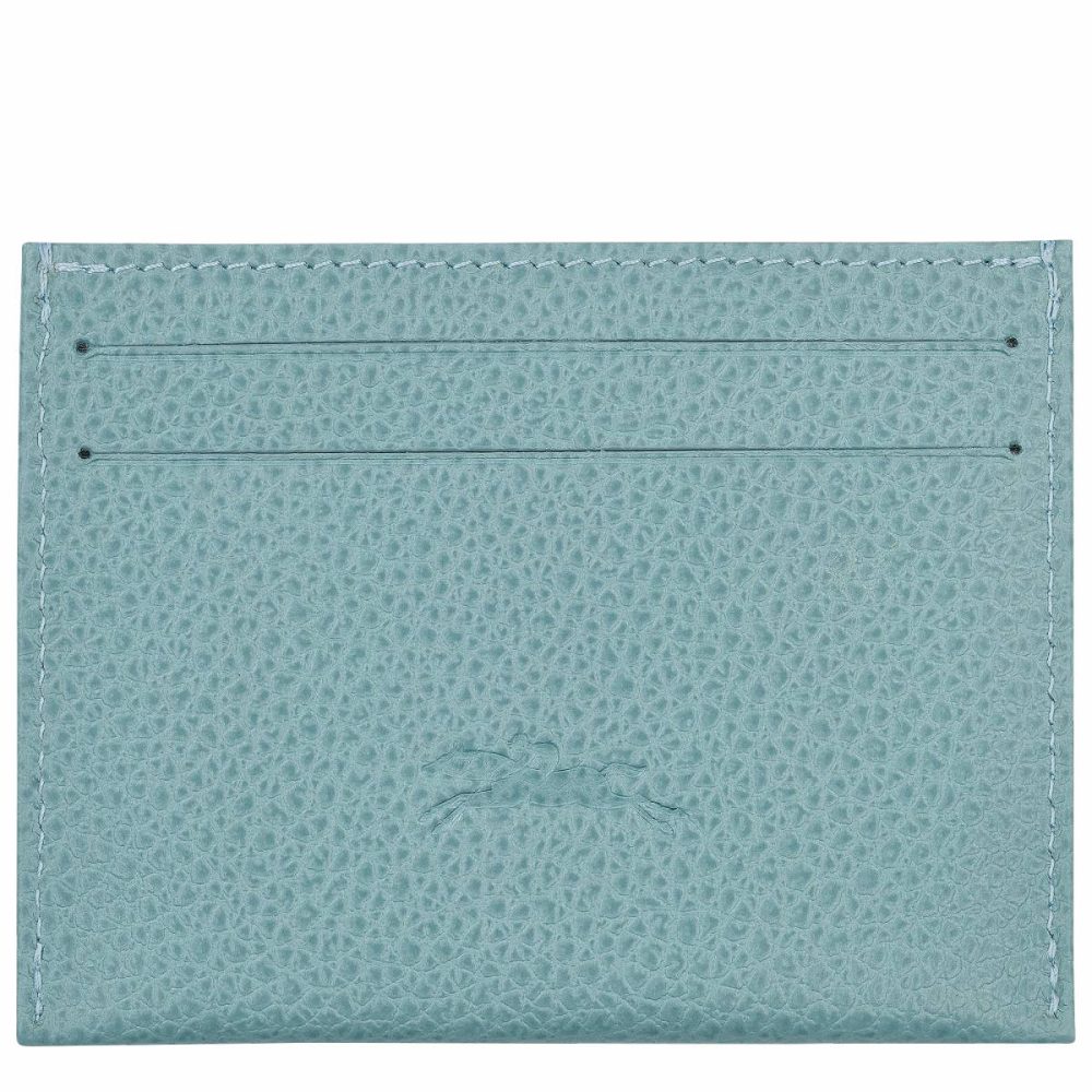 Eucalyptus Le Foulonné Card Holder Eucalyptus - Leather Women Cardholders & Coin Purses Longchamp - Image 2