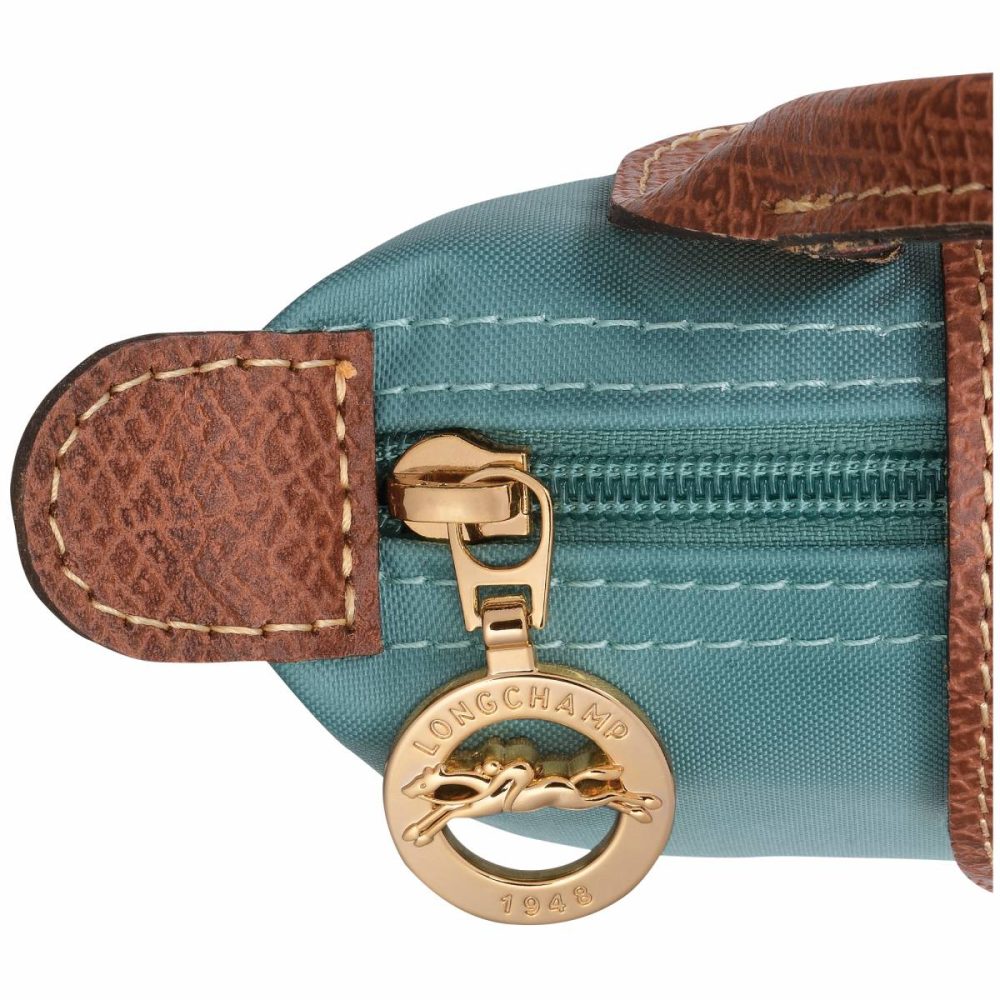 Eucalyptus Le Pliage Original Pouch With Handle Eucalyptus - Recycled Canvas Longchamp Women Pouches & Cases - Image 5