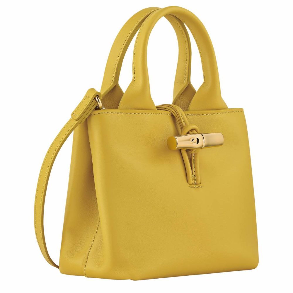 Ginger Le Roseau Xs Handbag Ginger - Leather Leather Bags Women Longchamp - Image 3