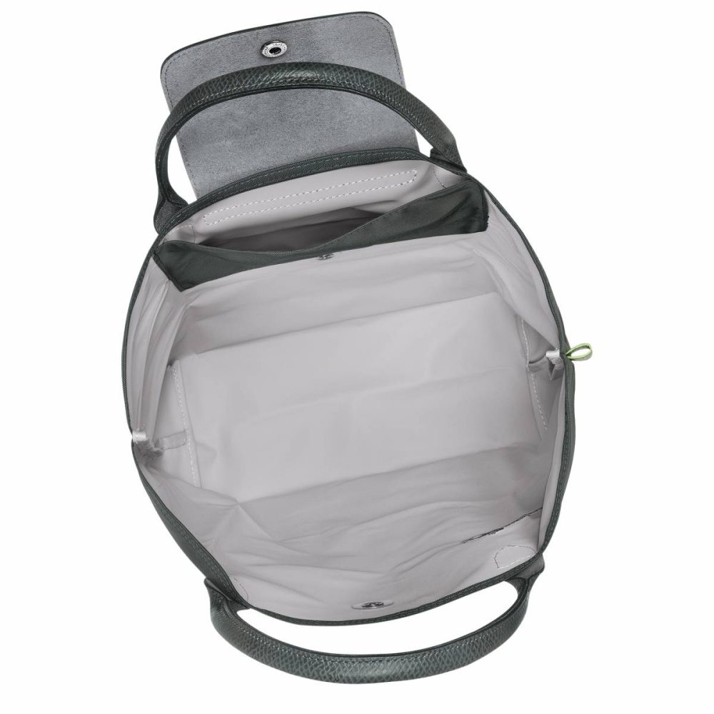 Graphite Handbags Le Pliage Green M Tote Bag Graphite - Canvas Women Longchamp - Image 5