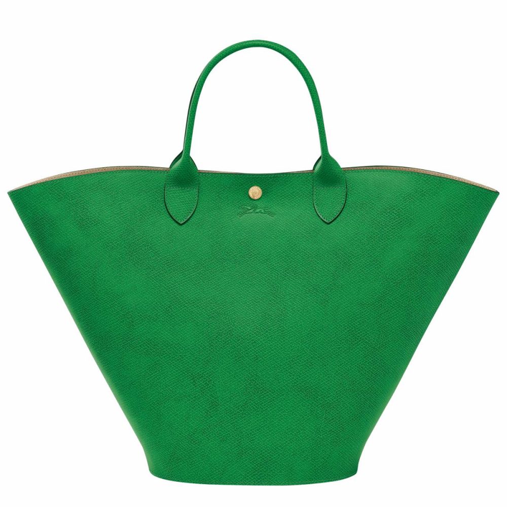 Green Leather Bags Longchamp Épure Xl Tote Bag Green - Leather Women