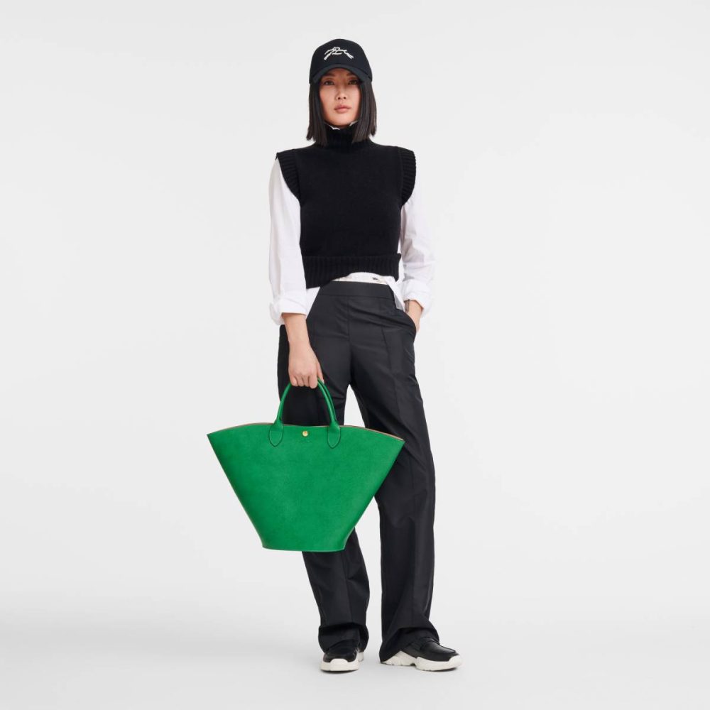 Green Leather Bags Longchamp Épure Xl Tote Bag Green - Leather Women - Image 2