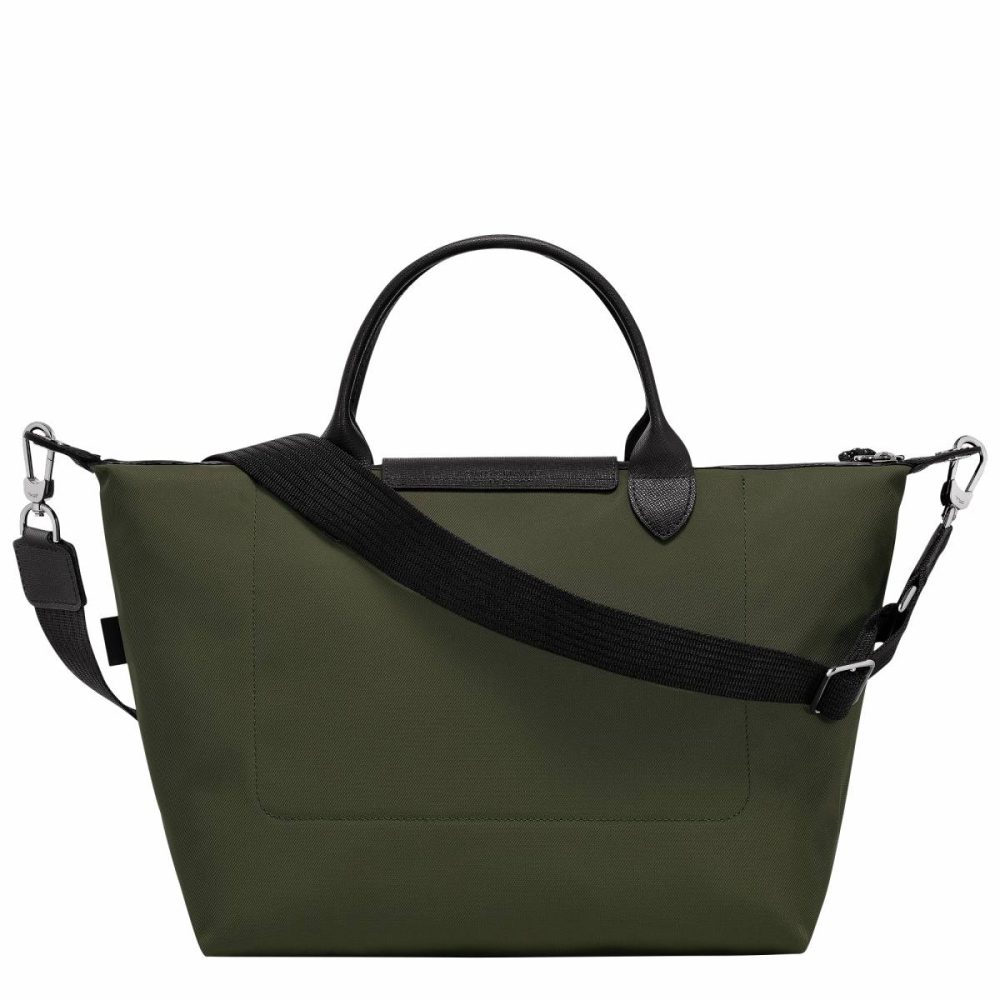 Handbags Khaki Women Longchamp Le Pliage Energy L Handbag Khaki - Recycled Canvas - Image 3