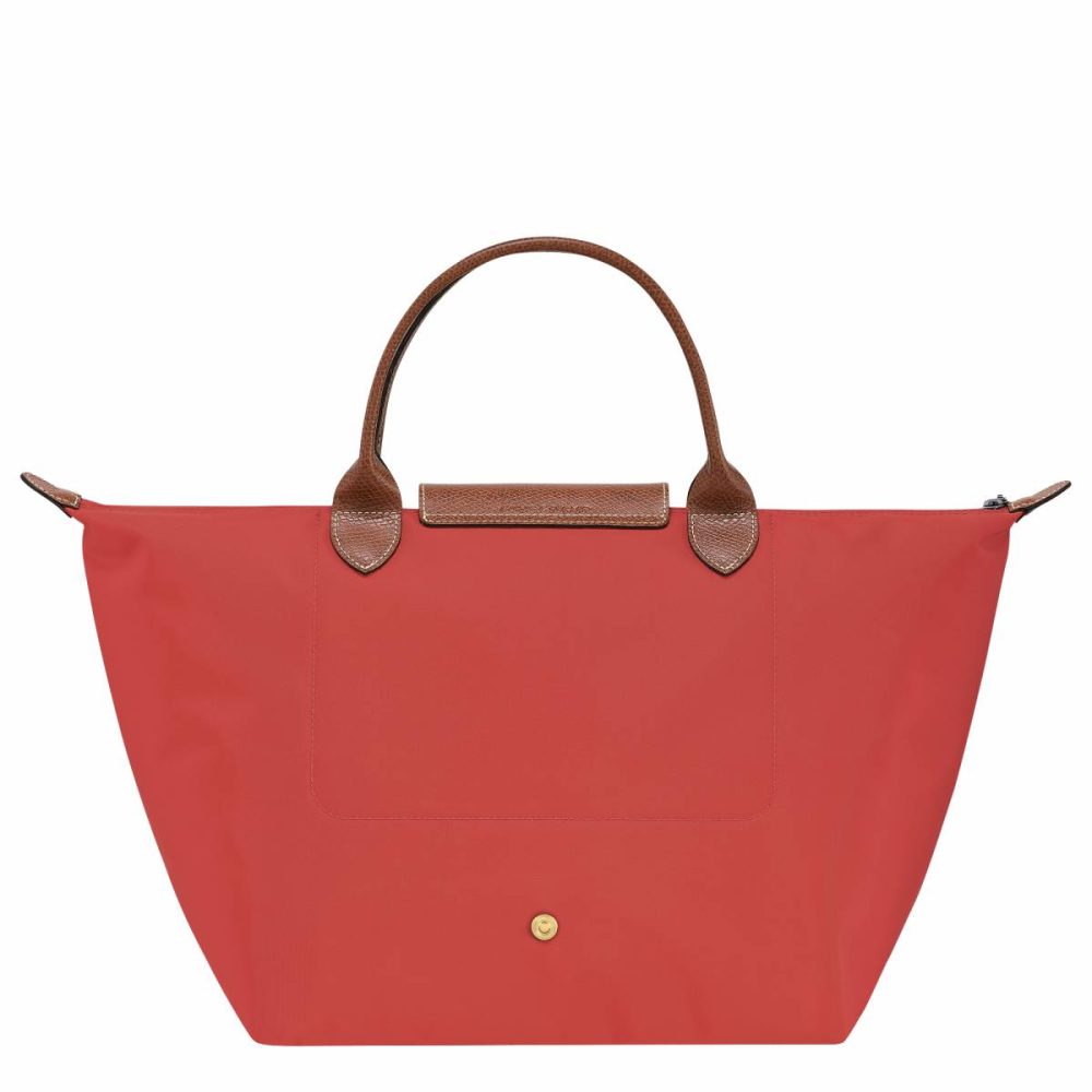 Handbags Longchamp Women Tomato Le Pliage Original M Handbag Tomato - Recycled Canvas - Image 2