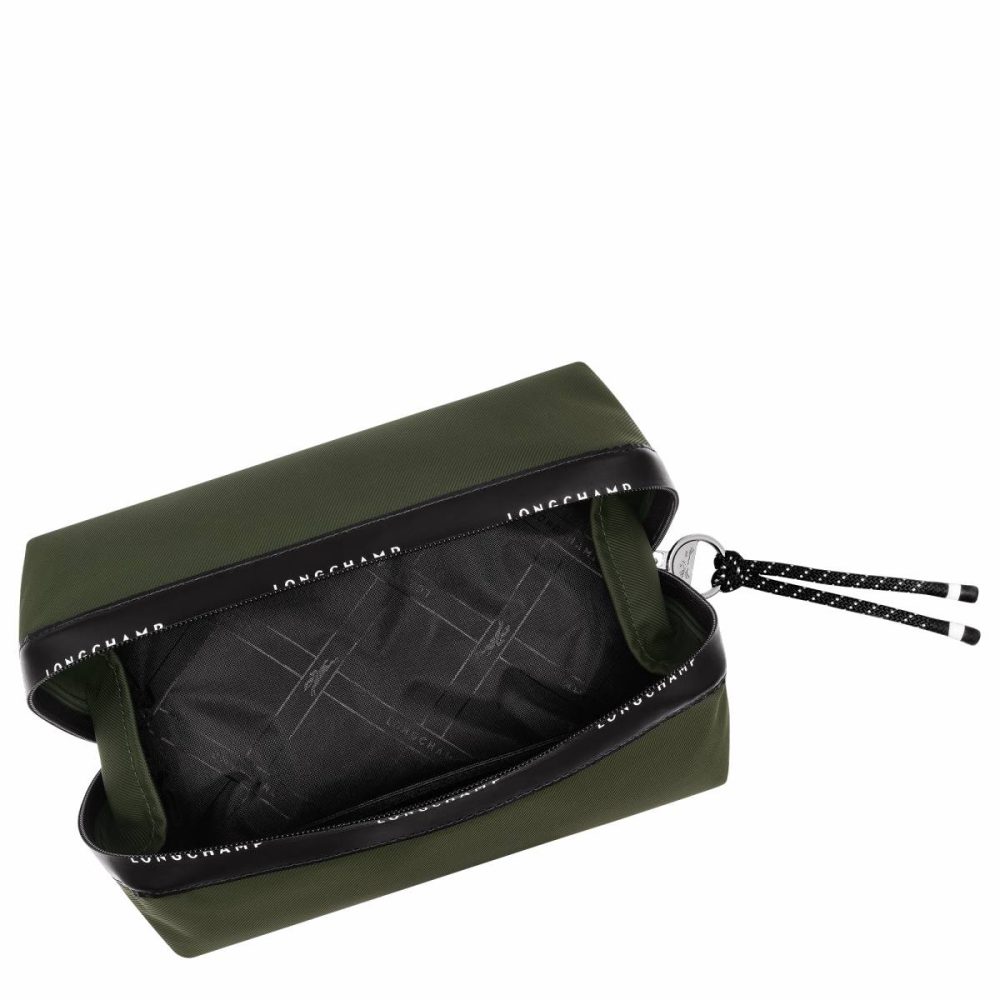 Khaki Longchamp Women Pouches & Cases Le Pliage Energy Pouch Khaki - Canvas - Image 4