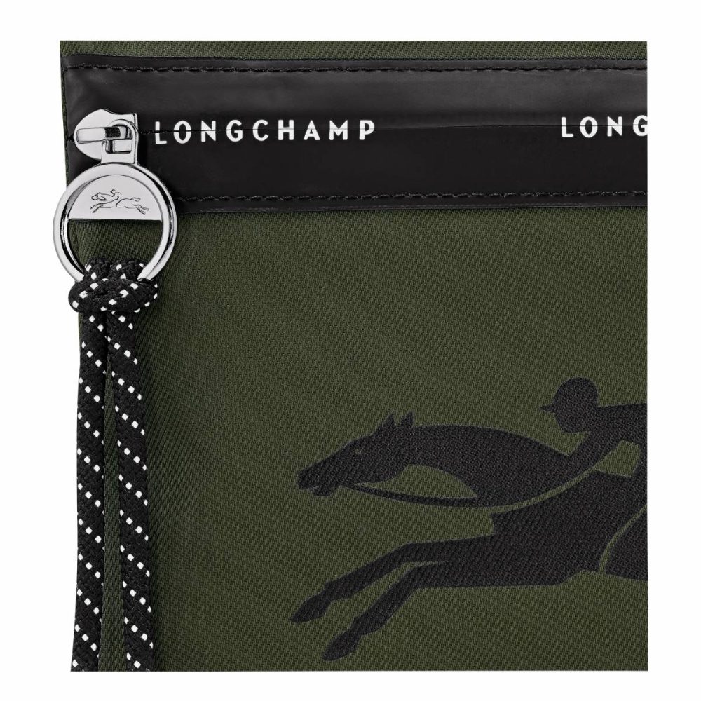 Khaki Pouches & Cases Women Le Pliage Energy Pouch Khaki - Canvas Longchamp - Image 4
