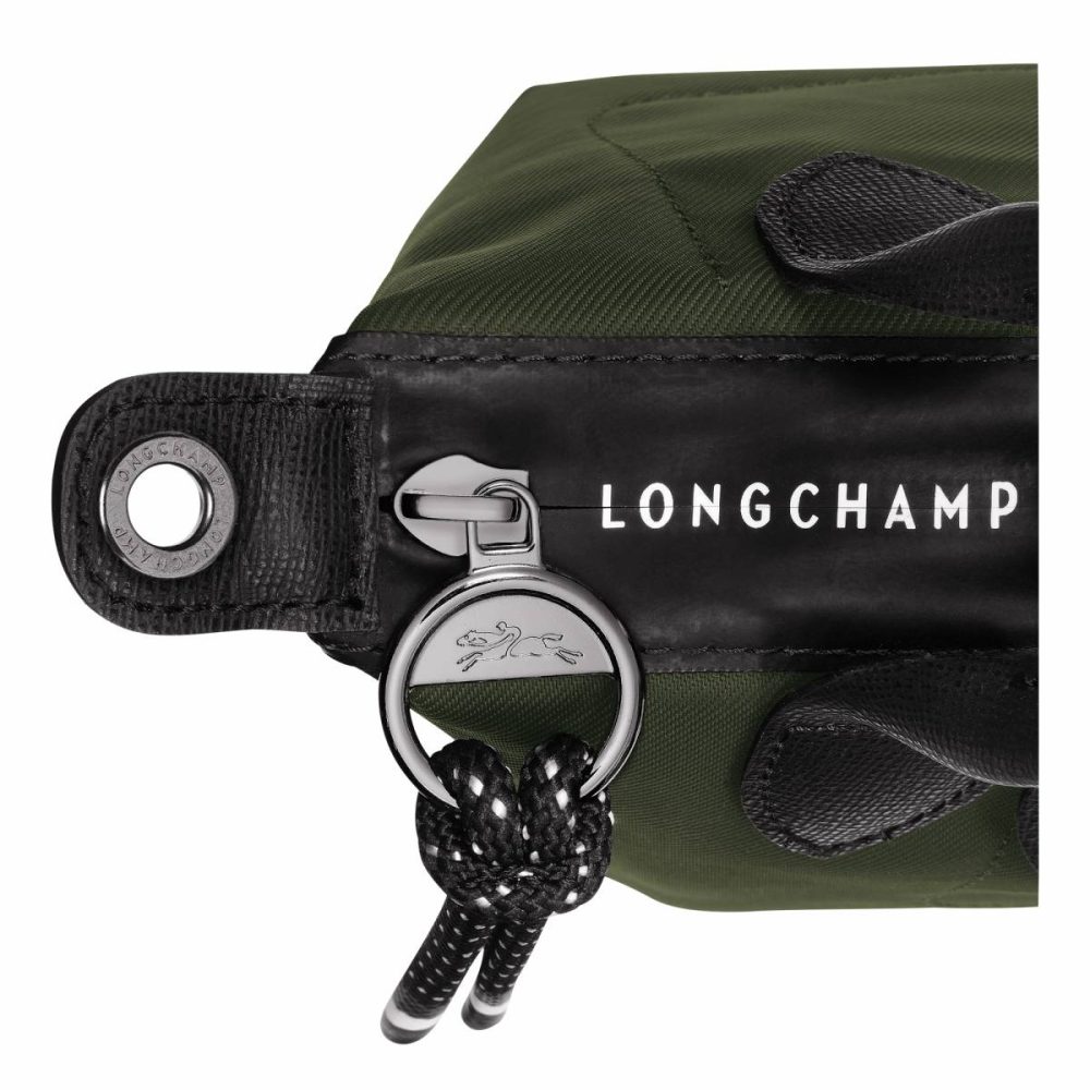 Khaki Women Longchamp Mini Bags Le Pliage Energy Xs Handbag Khaki - Recycled Canvas - Image 5