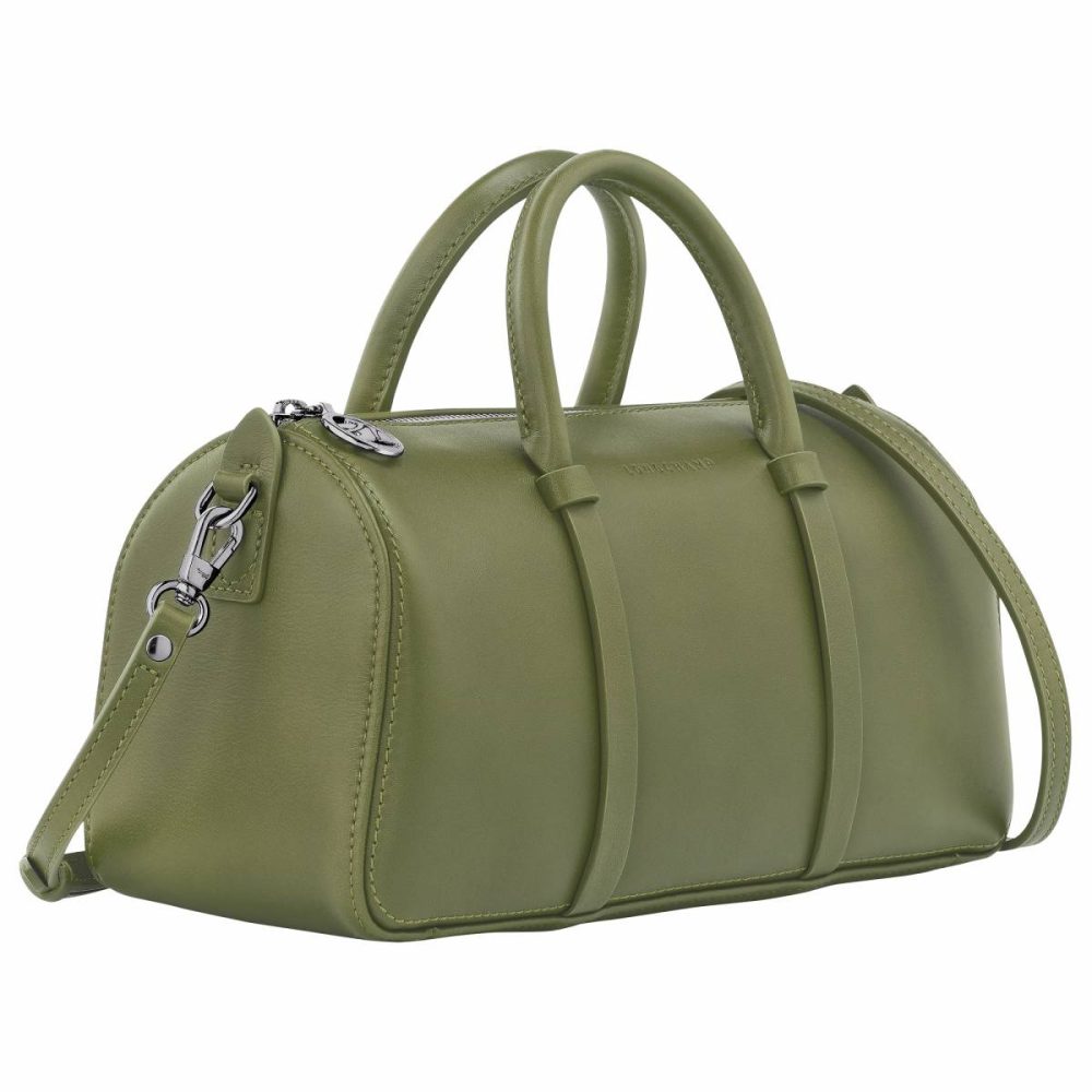 Laurel Women Leather Bags Daylong M Handbag Laurel - Leather Longchamp - Image 3