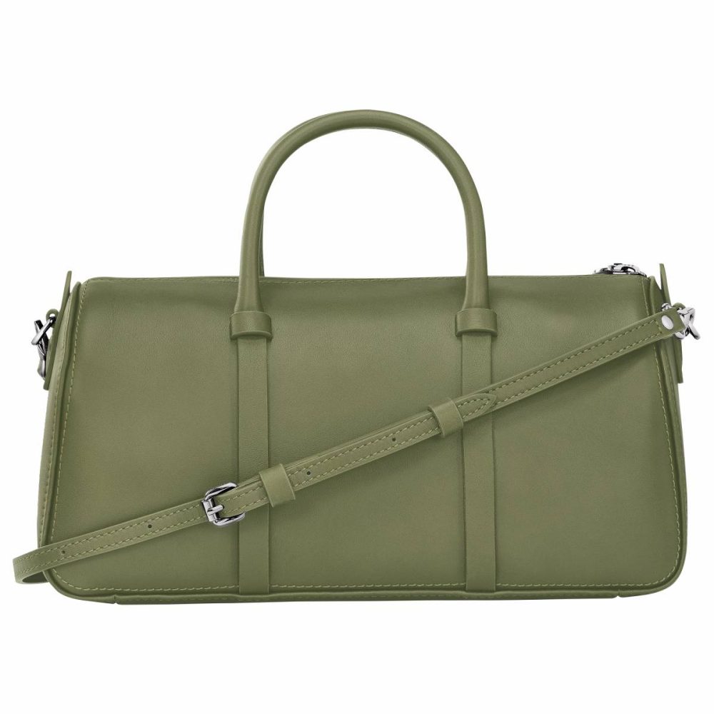 Laurel Women Leather Bags Daylong M Handbag Laurel - Leather Longchamp - Image 4