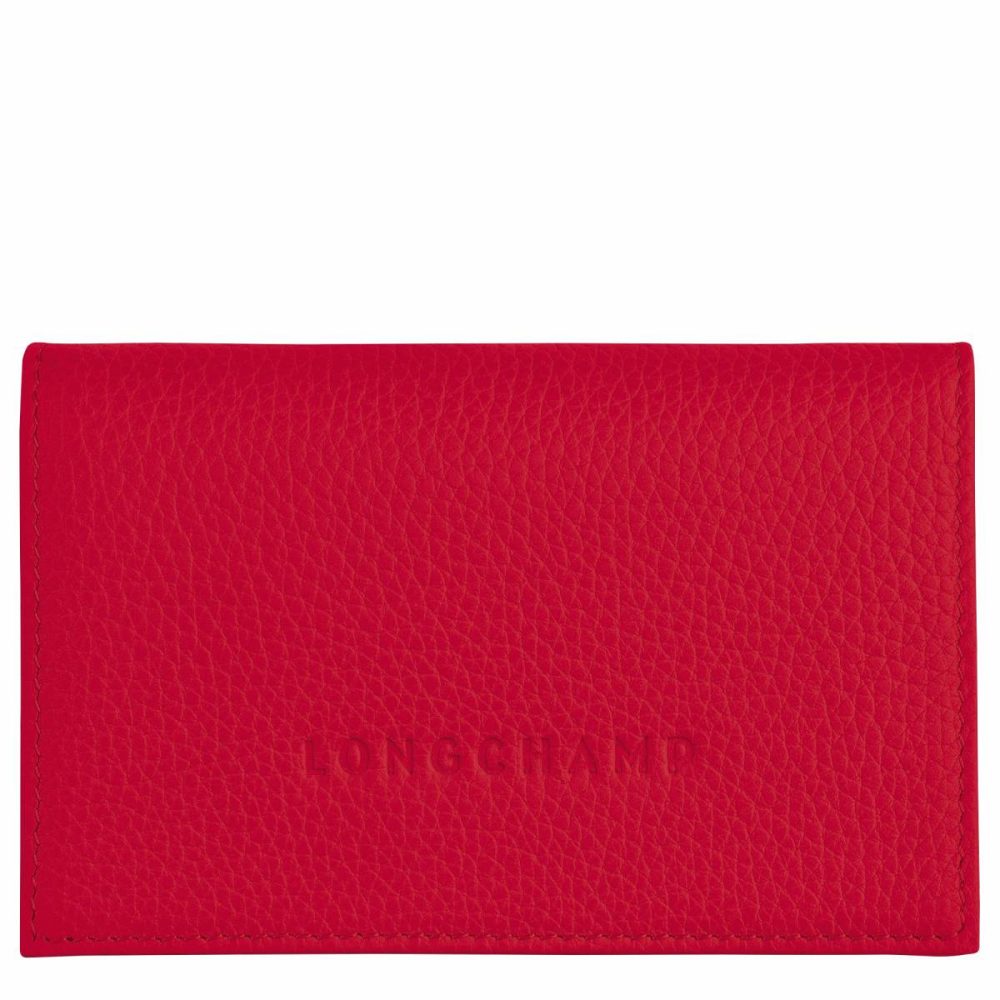 Le Foulonné Card Holder Love - Leather Cardholders & Coin Purses Longchamp Women Love