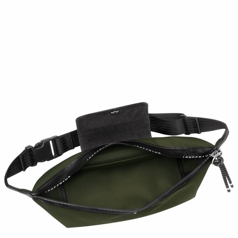 Le Pliage Energy M Belt Bag Khaki - Canvas Khaki Women Belt Bags Longchamp - Image 5