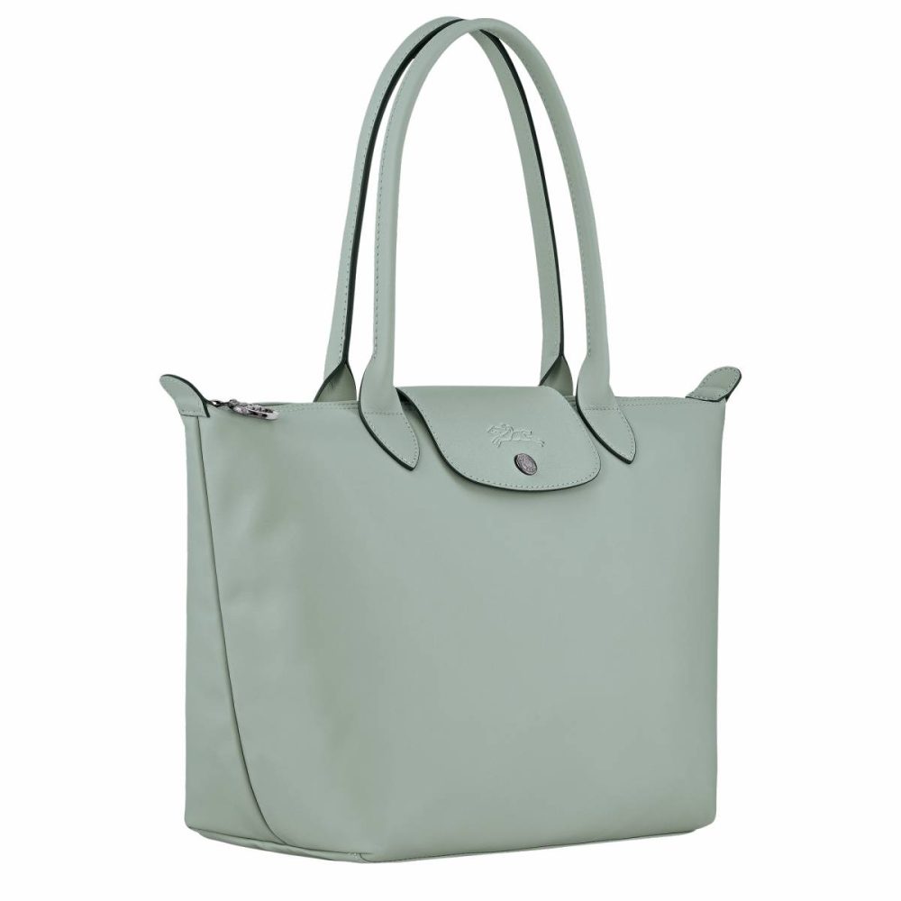 Le Pliage Xtra M Tote Bag Vervain - Leather Leather Bags Women Longchamp Vervain - Image 3