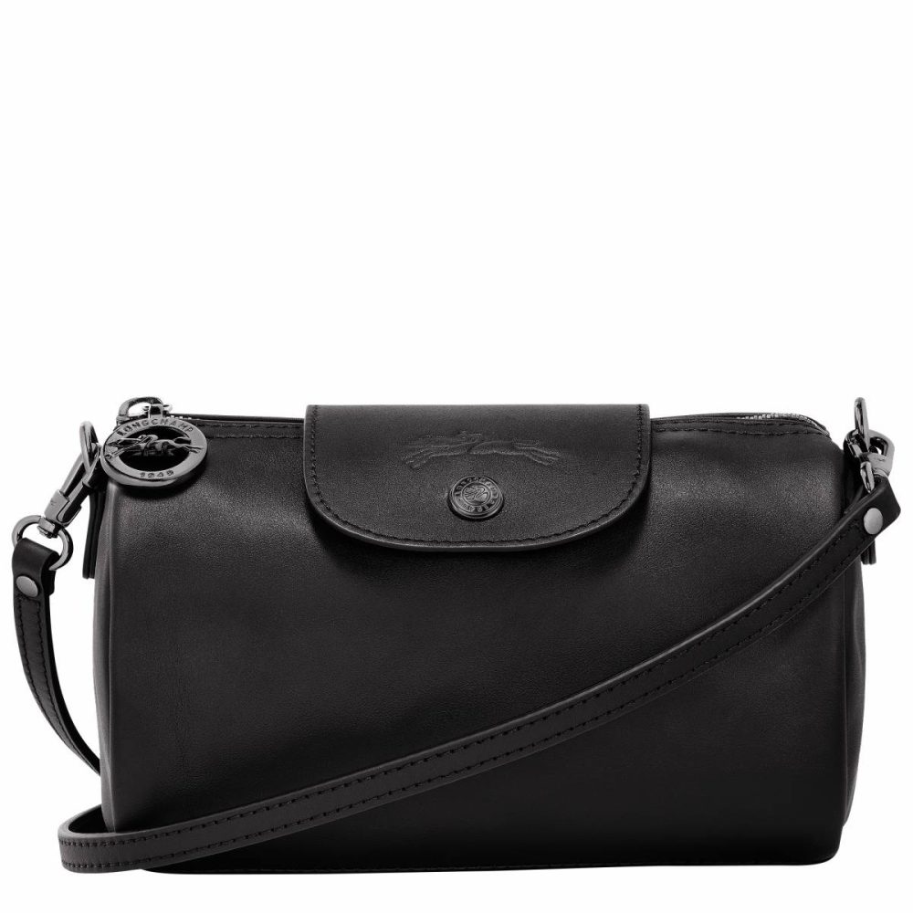 Le Pliage Xtra Xs Crossbody Bag Black - Leather Longchamp Leather Bags Black Women