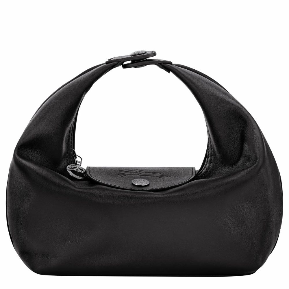 Le Pliage Xtra Xs Handbag Black - Leather Longchamp Women Leather Bags Black