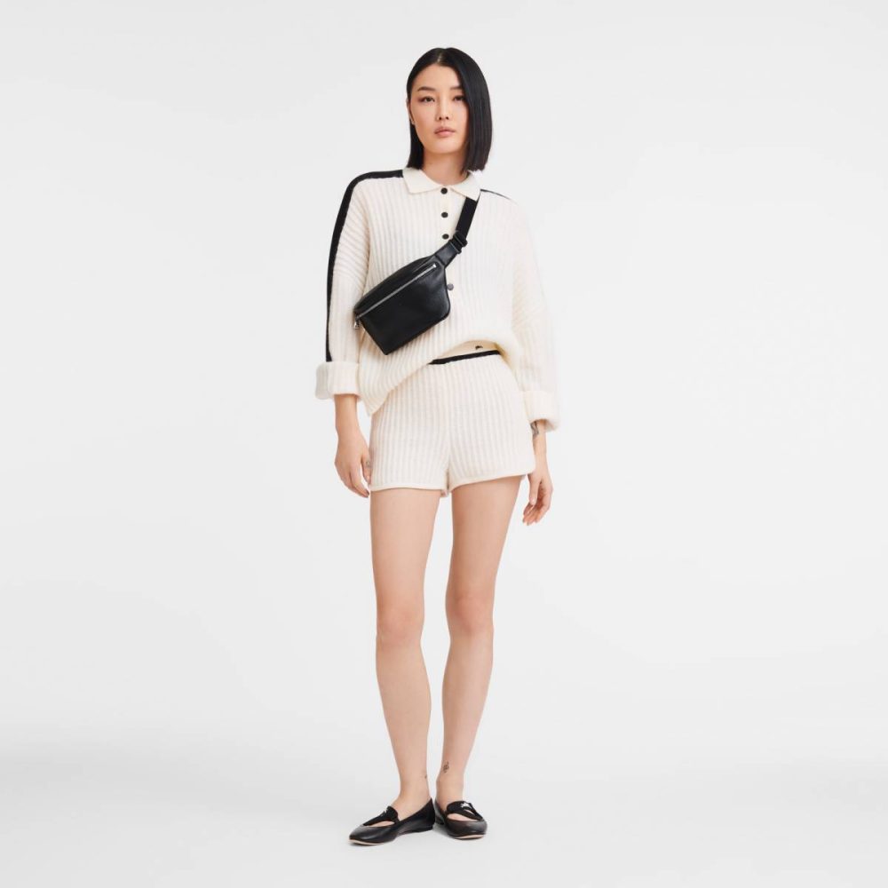 Leather Bags Black Longchamp Le Foulonné M Belt Bag Black - Leather Women - Image 2