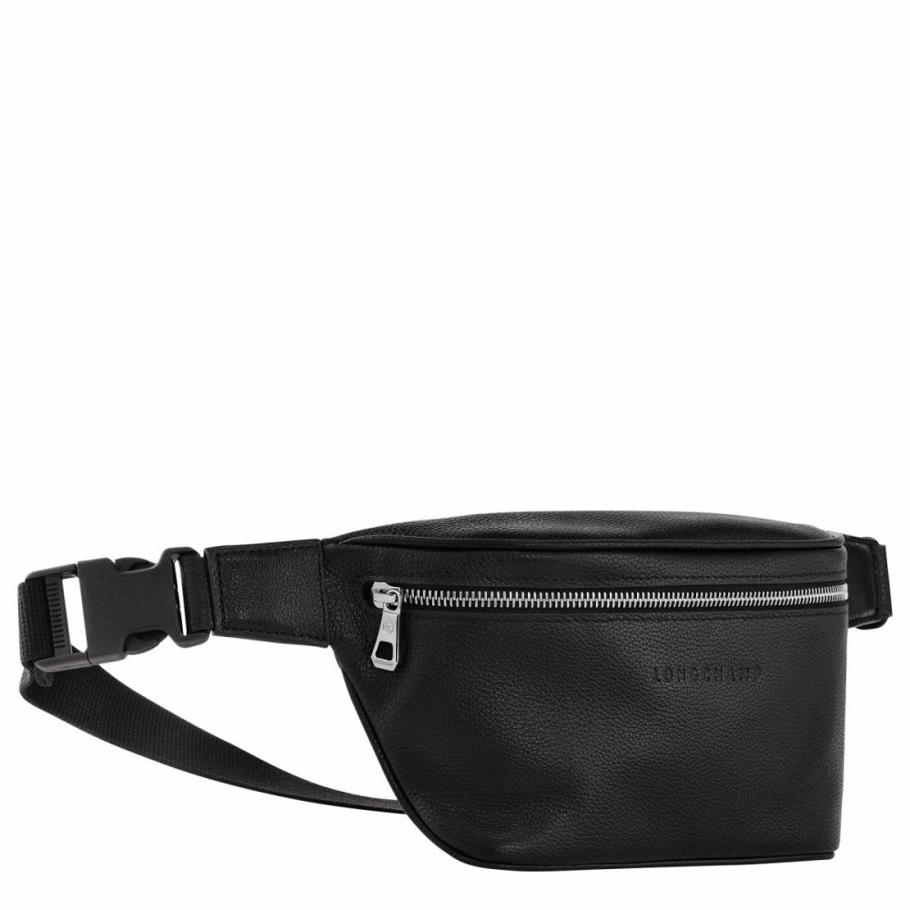 Leather Bags Black Longchamp Le Foulonné M Belt Bag Black - Leather Women - Image 3