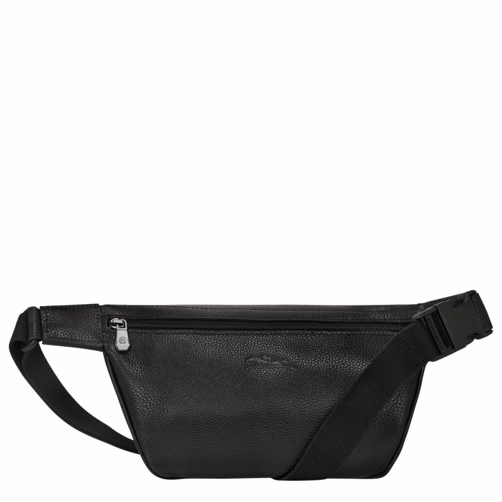 Leather Bags Black Longchamp Le Foulonné M Belt Bag Black - Leather Women - Image 4