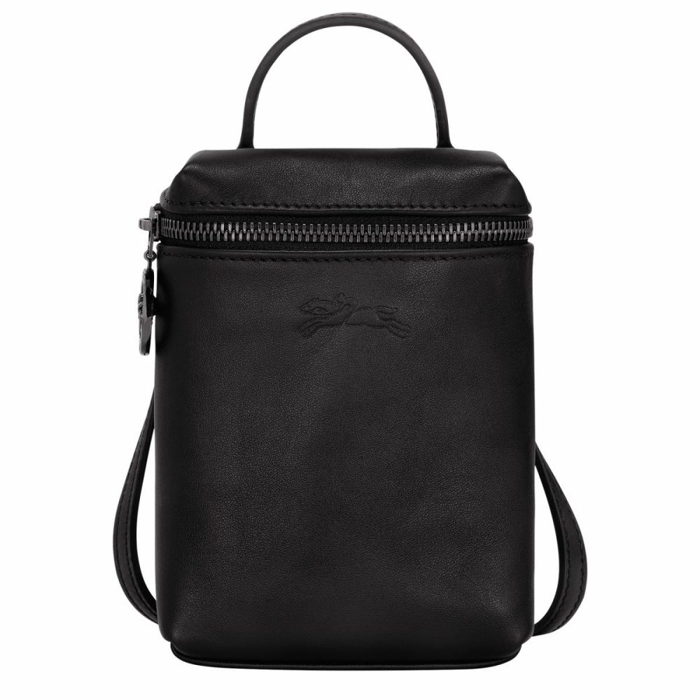 Leather Bags Black Longchamp Women Le Pliage Xtra Xs Crossbody Bag Black - Leather