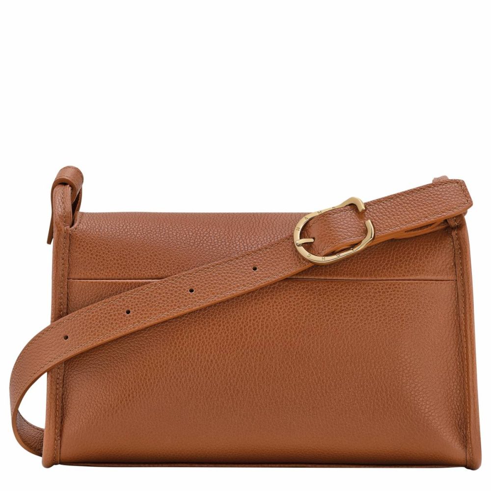 Leather Bags Caramel Longchamp Le Foulonné M Crossbody Bag Caramel - Leather Women - Image 3