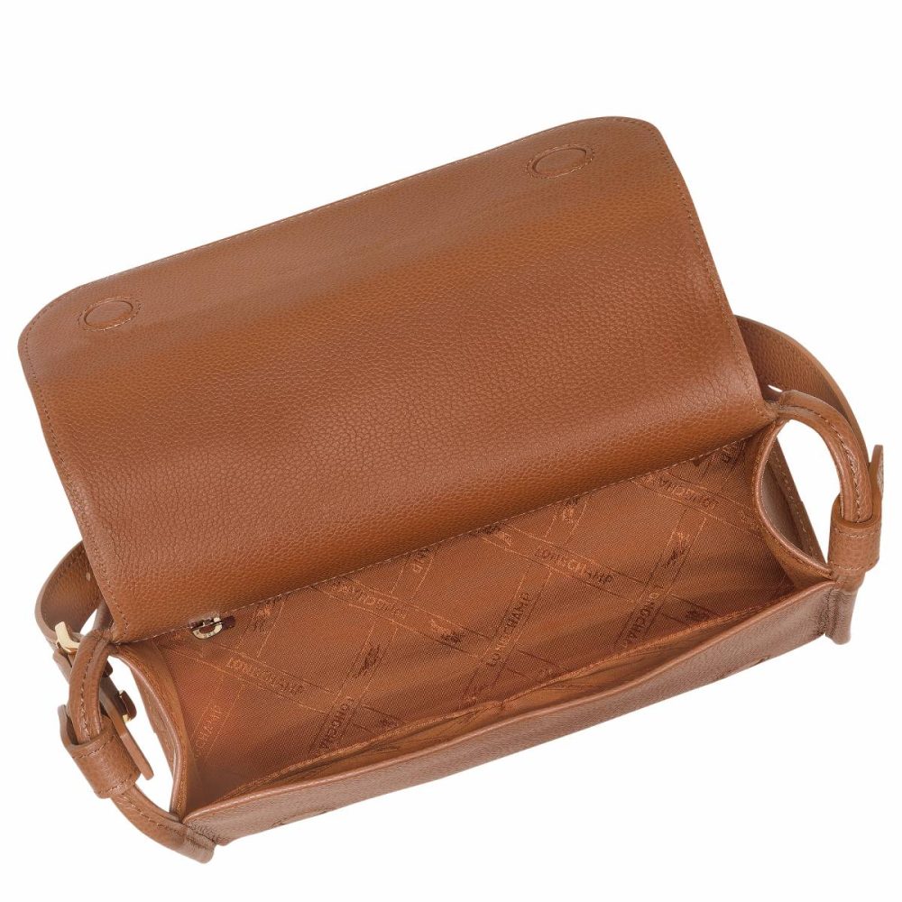 Leather Bags Caramel Longchamp Le Foulonné M Crossbody Bag Caramel - Leather Women - Image 4