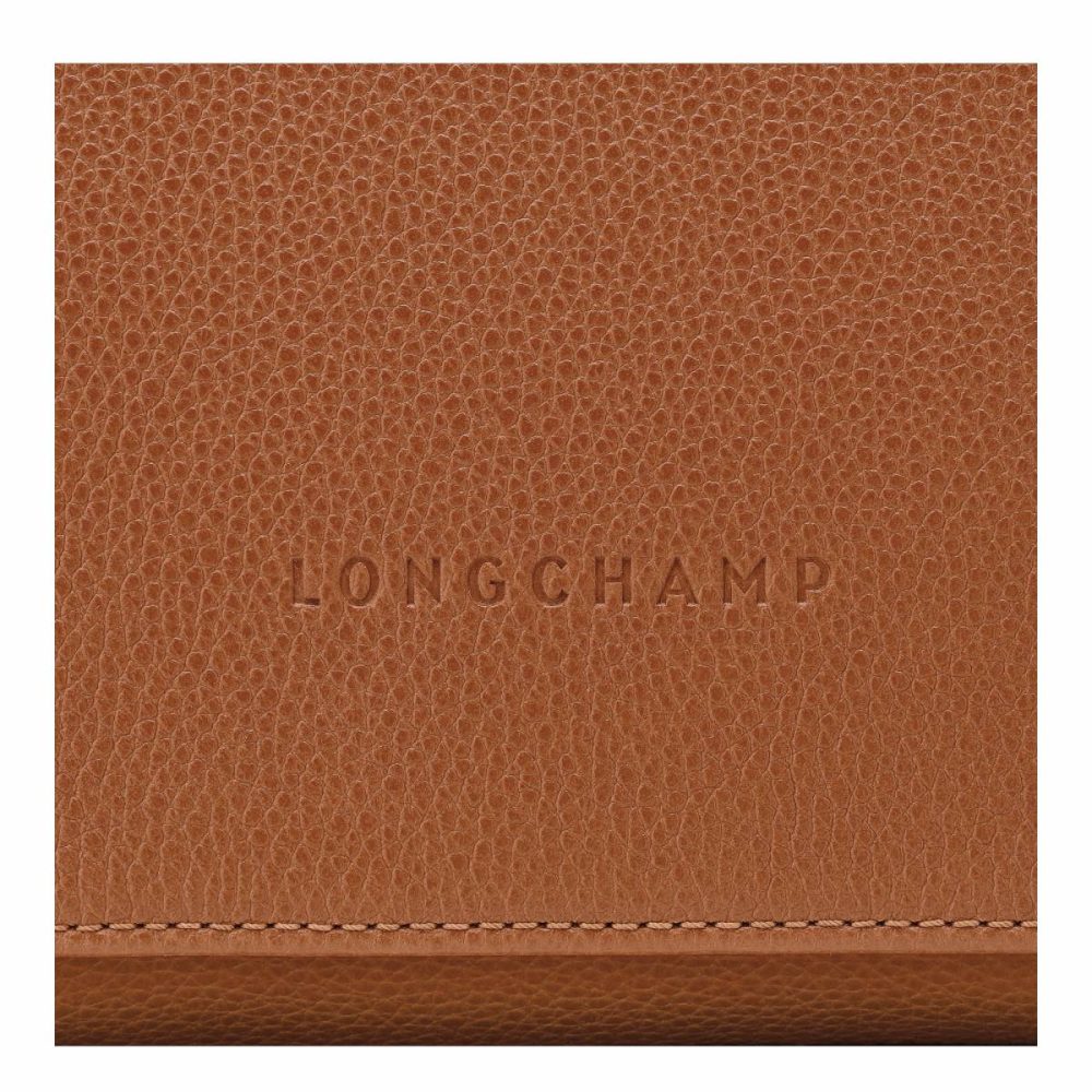 Leather Bags Caramel Longchamp Le Foulonné M Crossbody Bag Caramel - Leather Women - Image 5
