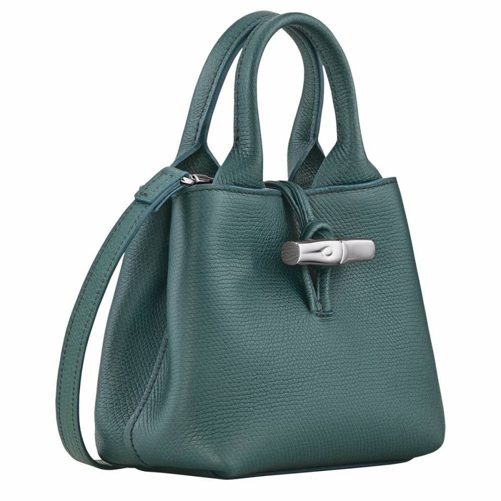 Leather Bags Cedar Women Le Roseau Xs Handbag Cedar - Leather Longchamp - Image 3