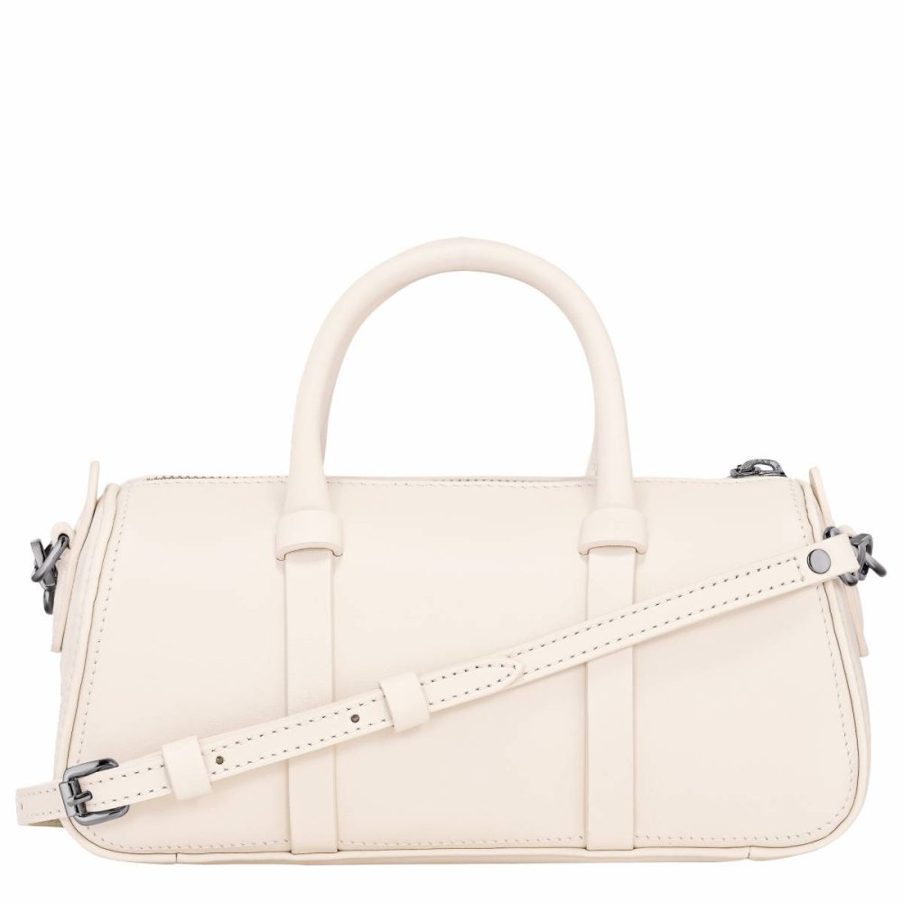 Leather Bags Daylong S Handbag Ecru - Leather Women Longchamp Ecru - Image 4