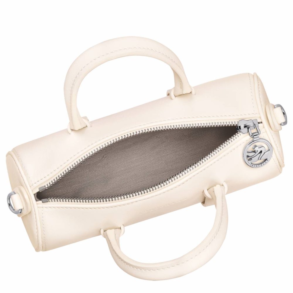 Leather Bags Daylong S Handbag Ecru - Leather Women Longchamp Ecru - Image 5