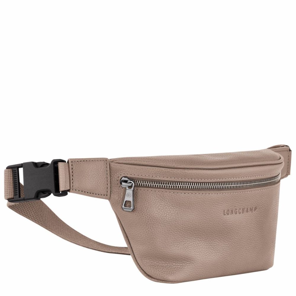 Leather Bags Le Foulonné M Belt Bag Turtledove - Leather Longchamp Women Turtledove - Image 2