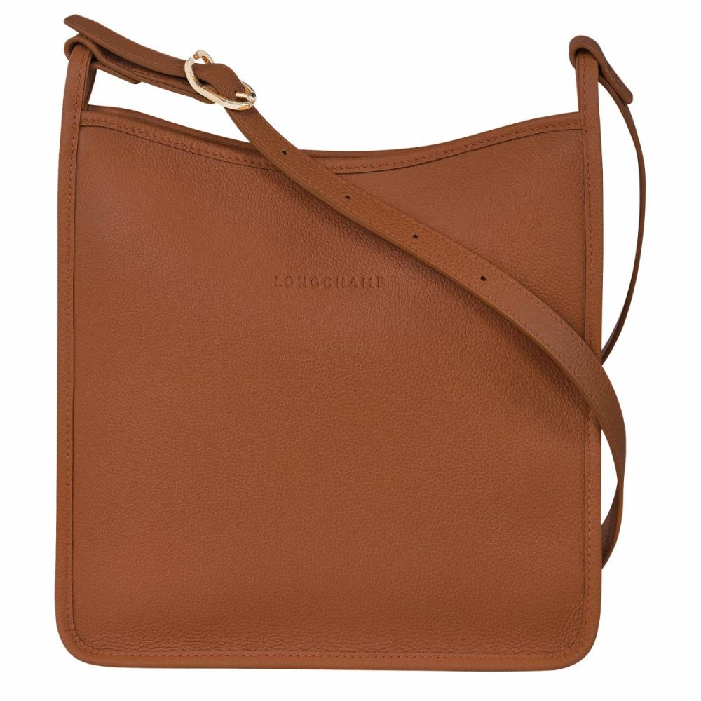 Leather Bags Le Foulonné M Crossbody Bag Caramel - Leather Caramel Women Longchamp