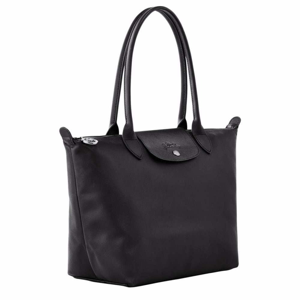 Leather Bags Le Pliage Xtra M Tote Bag Black - Leather Women Longchamp Black - Image 3