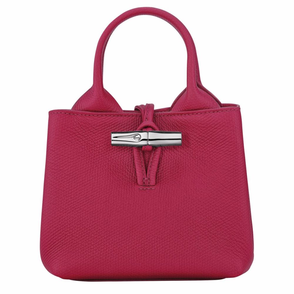 Leather Bags Le Roseau Xs Handbag Beetroot - Leather Beetroot Women Longchamp
