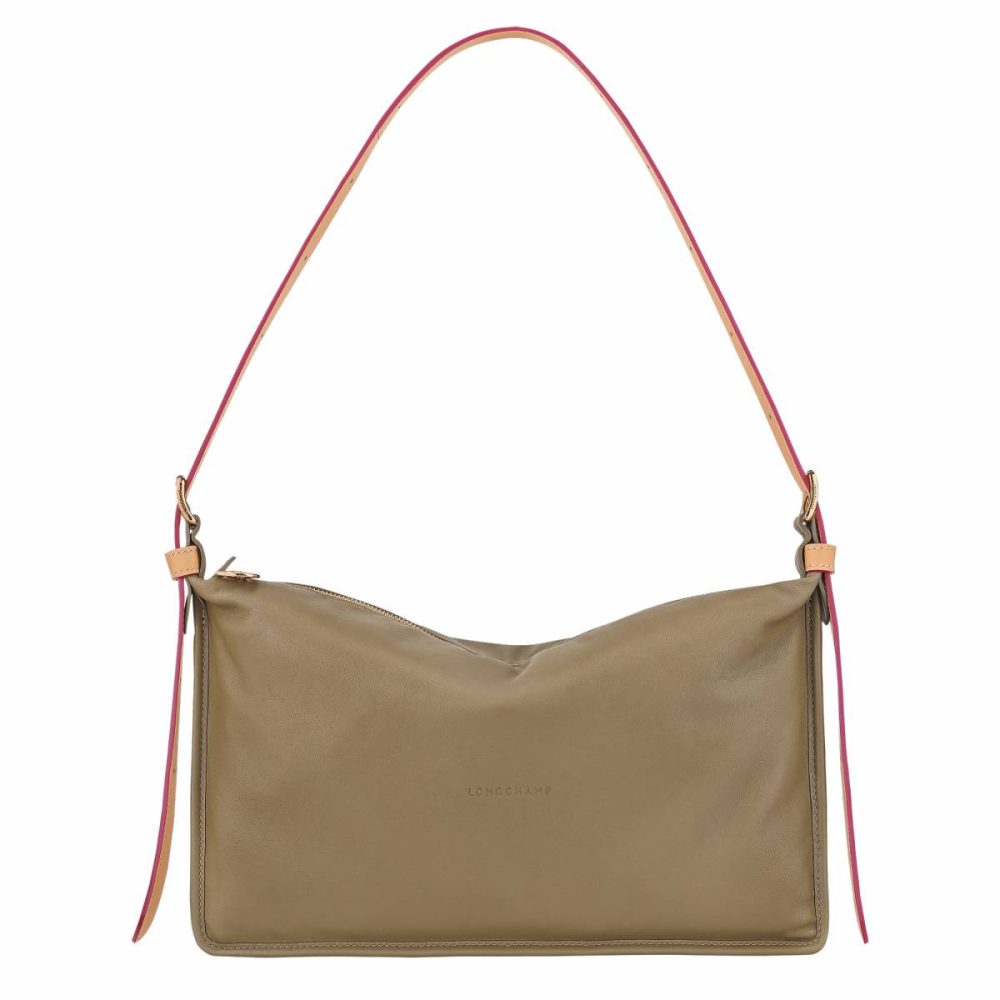 Leather Bags Longchamp Artichoke Women Smoothie M Crossbody Bag Artichoke - Leather